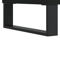 vidaXL Stereobänk svart 121x38x48 cm konstruerat trä