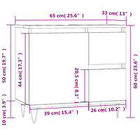 vidaXL Badrumsskåp svart 65x33x60 cm konstruerat trä