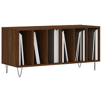 vidaXL Stereobänk brun ek 100x38x48 cm konstruerat trä
