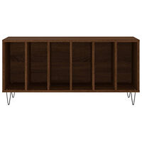 vidaXL Stereobänk brun ek 100x38x48 cm konstruerat trä