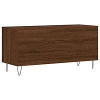 vidaXL Stereobänk brun ek 100x38x48 cm konstruerat trä
