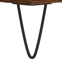 vidaXL Stereobänk brun ek 100x38x48 cm konstruerat trä