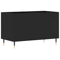 vidaXL Stereobänk svart 74,5x38x48 cm konstruerat trä