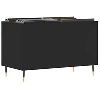 vidaXL Stereobänk svart 74,5x38x48 cm konstruerat trä
