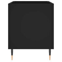 vidaXL Stereobänk svart 74,5x38x48 cm konstruerat trä
