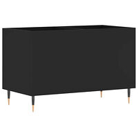 vidaXL Stereobänk svart 74,5x38x48 cm konstruerat trä