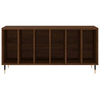 vidaXL Stereobänk brun ek 100x38x48 cm konstruerat trä
