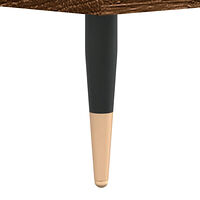 vidaXL Stereobänk brun ek 100x38x48 cm konstruerat trä