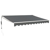 vidaXL Automatisk infällbar markis antracit 3x2,5 m