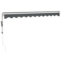 vidaXL Automatisk infällbar markis antracit 3x2,5 m