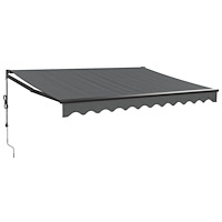 vidaXL Automatisk infällbar markis antracit 3x2,5 m