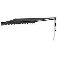 vidaXL Automatisk infällbar markis antracit 3x2,5 m