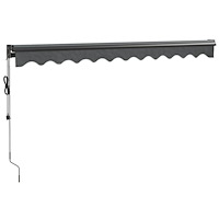 vidaXL Automatisk infällbar markis antracit 3x2,5 m