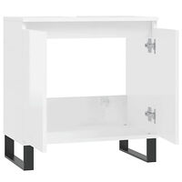 vidaXL Badrumsskåp vit högglans 58x33x60 cm konstruerat trä