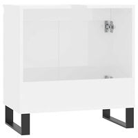 vidaXL Badrumsskåp vit högglans 58x33x60 cm konstruerat trä