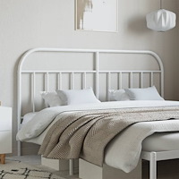 vidaXL Ersättningsgavel metall vit 150 cm