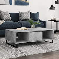 vidaXL Soffbord betonggrå 104x60x35 cm konstruerat trä