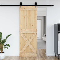 vidaXL Dörr NARVIK 80x210 cm massiv furu