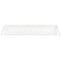 vidaXL Växthus med stålram vit 20 m² 10x2x2 m