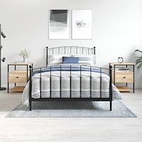 vidaXL Sängbord 2 st sonoma-ek 40x42x56 cm konstruerat trä