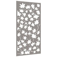 vidaXL Väggdekoration 105x55 cm rosttrögt stål lönndesign
