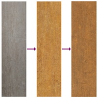 vidaXL Väggdekoration 105x55 cm rosttrögt stål lönndesign