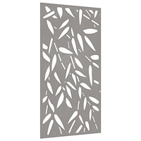 vidaXL Väggdekoration 105x55 cm rosttrögt stål bladdesign