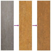 vidaXL Väggdekoration 105x55 cm rosttrögt stål bladdesign