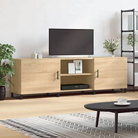vidaXL Tv-bänk sonoma ek 150x30x50 cm konstruerat trä