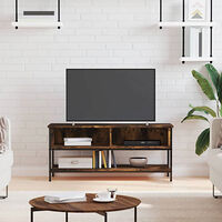 vidaXL Tv-bänk rökfärgad ek 100x35x45 cm konstruerat trä