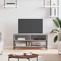 vidaXL Tv-bänk grå sonoma 100x35x45 cm konstruerat trä