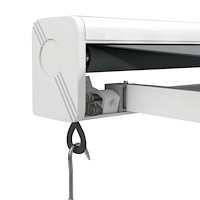 vidaXL Markis infällbar antracit 5x3 m tyg&aluminium