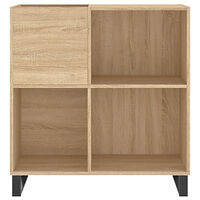vidaXL Stereobänk sonoma-ek 84,5x38x89 cm konstruerat trä