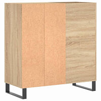 vidaXL Stereobänk sonoma-ek 84,5x38x89 cm konstruerat trä
