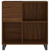 vidaXL Stereobänk brun ek 84,5x38x89 cm konstruerat trä