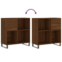 vidaXL Stereobänk brun ek 84,5x38x89 cm konstruerat trä