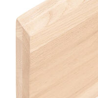 vidaXL Hyllplan 140x60x(2-4) cm obehandlad massiv ek
