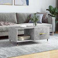 vidaXL Soffbord betonggrå 90x50x40 cm konstruerat trä