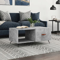 vidaXL Soffbord betonggrå 90x50x40 cm konstruerat trä