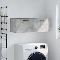 vidaXL Väggskåp betonggrå 100x36,5x35 cm konstruerat trä