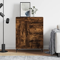 vidaXL Skänk rökfärgad ek 69,5x34x90 cm konstruerat trä