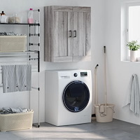 vidaXL Väggskåp grå sonoma 69,5x34x90 cm konstruerat trä