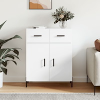 vidaXL Skåp vit 69,5x34x90 cm konstruerat trä