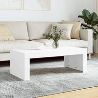 vidaXL Soffbord vit 102x50x36 cm konstruerat trä