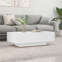 vidaXL Soffbord vit 100x49,5x31 cm konstruerat trä