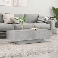 vidaXL Soffbord betonggrå 100x49,5x31 cm konstruerat trä