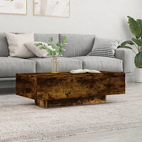 vidaXL Soffbord rökfärgad ek 100x49,5x31 cm konstruerat trä