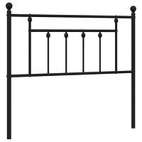 vidaXL Huvudgavel metall svart 100 cm