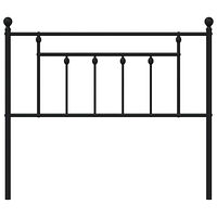 vidaXL Huvudgavel metall svart 100 cm