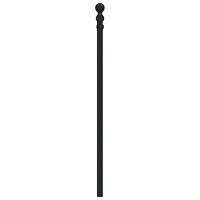 vidaXL Huvudgavel metall svart 100 cm